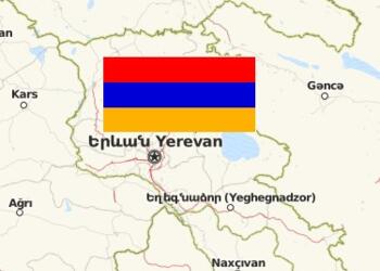 Karte Armenien