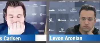 Magnus Carlsen und Lewon Aronjan