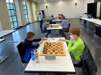 Spielsaal der German Chess Academy im Olympiapark Berlin