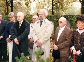 Kuchling, Ewald, Unzicker, Hilpoltsteiner (im Hintergrund), Bischoff und Gall mit Ehefrau