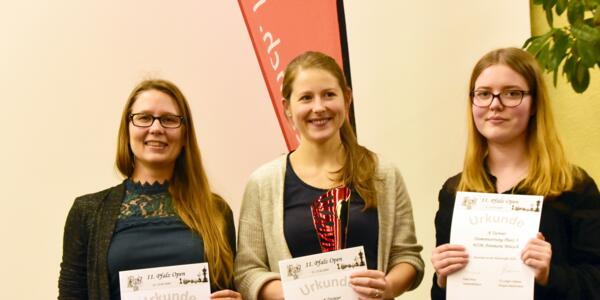 Beste Damen: Sarah Papp, Melanie Lubbe und Annmarie Mütsch