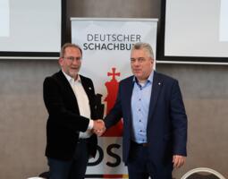 Holger Schröck und DSB-Präsident Ullrich Krause