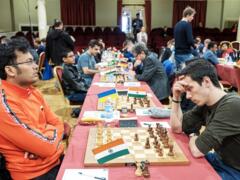 GM Surya Shekhar Ganguly (Indien) gegen IM Nikolas lubbe in Runde 5