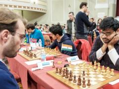 GM Georg Meier und IM C R G Krishna (Indien) in Runde 8