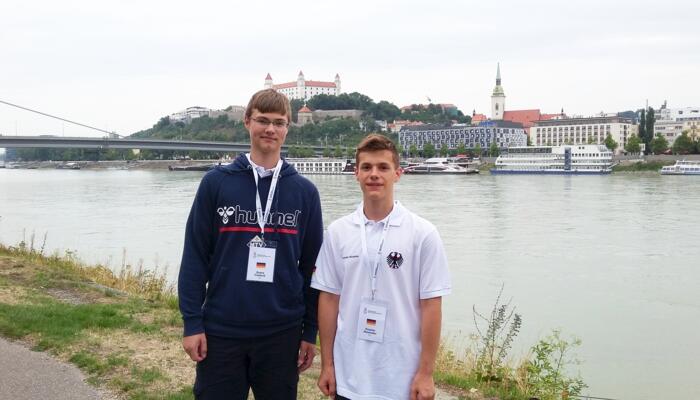 Frederik Svane und Alexander Krastev bei der Jugend-EM 2019 in Bratislava