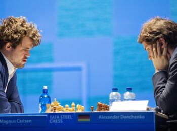 Magnus Carlsen und Alexander Donchenko