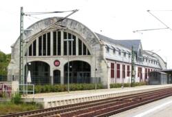 Bahnhofshalle des Potsdamer Kaiserbahnhofs