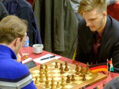 GM Georg Meier und GM Richard Rapport (Ungarn) in Runde 4