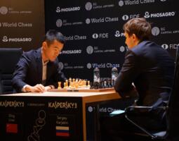 Ding Liren und Sergej Karjakin