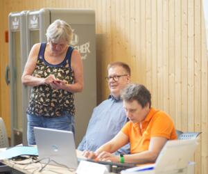 Ingrid Lauterbach, Michael Rütten und Nadja Jussupow