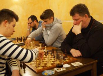 6. Runde: Lagunow - M. Kopylov, links Martin und Langrock (an der Wand)