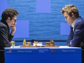 Fabiano Caruana und Magnus Carlsen