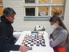 GM Sebastian Siebrecht und Maja Buchholz