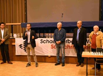 Dr. Carsten Karthaus, Bürgermeister Frank Buß, Dr. Gerhard Köhler, Dr. Konrad Müller, Dr. Gert Keller