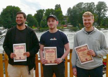 Steve Berger (2.), Leonid Sawlin (1.) und Johannes Florstedt (3.)