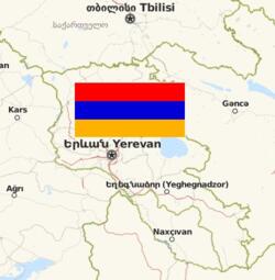 Karte Armenien