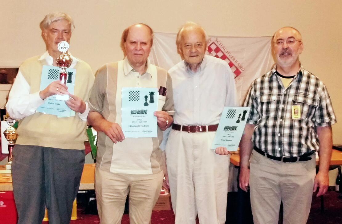 V.l.n.r. Ulrich Huhn, Ekkehard Friedrich, Ernst Kotzem, Gerhard Meiwald