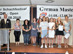 Dr. Dirk Jordan und die Teilnehmerinnen des German Masters