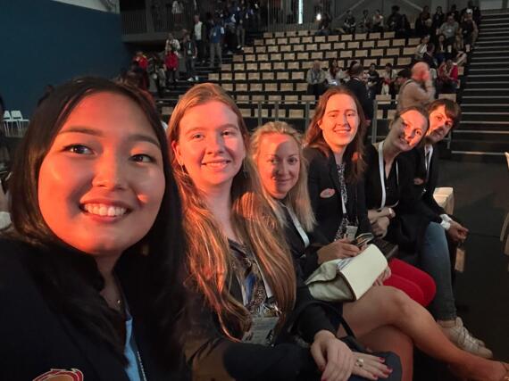 Dinara Wagner, Lara Schulze, Elisabeth Pähtz, Hanna Marie Klek, Josefine Heinemann und Kevin Högy