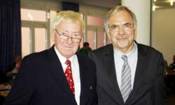 Am 26. September 2015 kandidierte Dr. Günter Reinemann aus gesundheitlichen Gründen nicht mehr als LSV-Präsident. Andreas Domaske (r.) wurde sein Nachfolger.