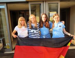 Die U18-Mädchen: Luisa Bashylina, Antonia Ziegenfuß, Rosalie Werner und Maja Buchholz