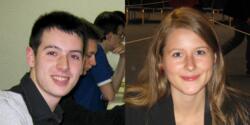 Niclas Huschenbeth vor seiner Partie gegen Fabiano Caruana beim Mitropacup 2010 im schweizerischen Chur, Melanie Ohme bei der Mannschafts-EM 2011 in Porto Carras.