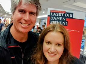 GM Sebastian Siebrecht und IM Anna Satonskych