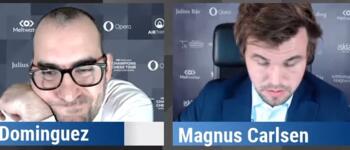 Leinier Dominguez Perez und Magnus Carlsen