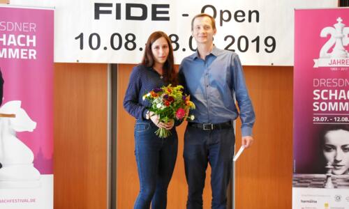 Sieger Mixed Cup: WIM Maria und GM Zahar Jefimenko