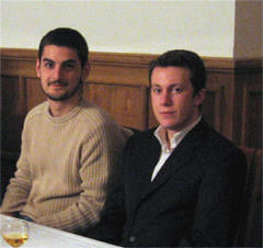 David Baramidze, neben Arkadij Naiditsch Januar 2007